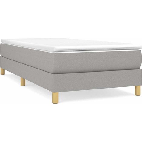 Maison Exclusive - Boxspringbettgestell Hellgrau 80x200 cm Stoff