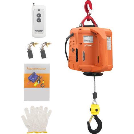 Sihao 1100LBS Elektrischer Aufzug Haushaltswinde Tragbarer Power Winch Kran 2-in-1 Maschinensteuerung + Fernbedienung (1/5)