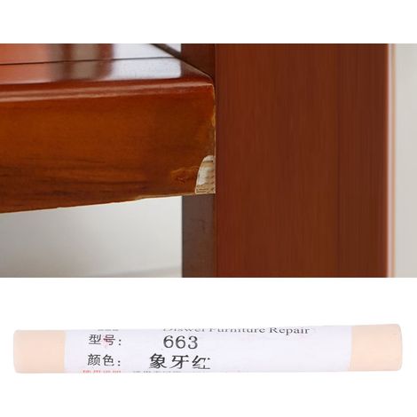 Stylo crayon de réparation de meubles - Maple, Wax, 11x1.3cm, lot de 2, couleur ajustable (1/5)