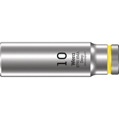 Wera 8790 HMA Deep Steckschlüsseleinsatz mit 1/4"-Antrieb, 10 x 50 mm