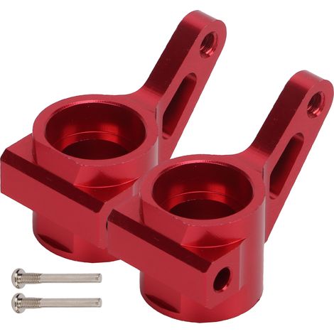 2 pièces en alliage d'aluminium, supports de direction pour voiture RC Traxxas 1/10 Drag Slash 1967 Rouge (1/5)