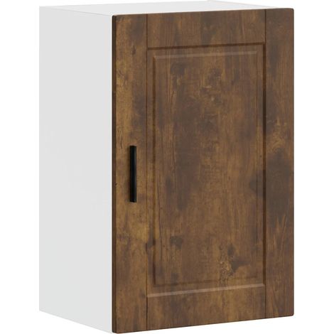 Armadio pensile da cucina pratico portaoggetti dimensioni 40 x 31 x 60 cm finitura raffinata in legno ingegnerizzato rovere fumo 020050337