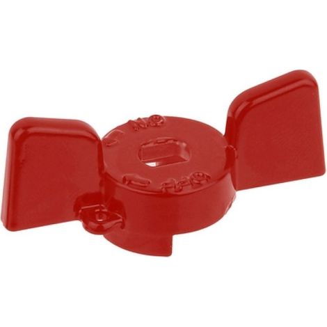 FARFALLA ALLUMINIO ROSSA PER VALVOLE E RUBINETTI BUGATTI 1/2&quot