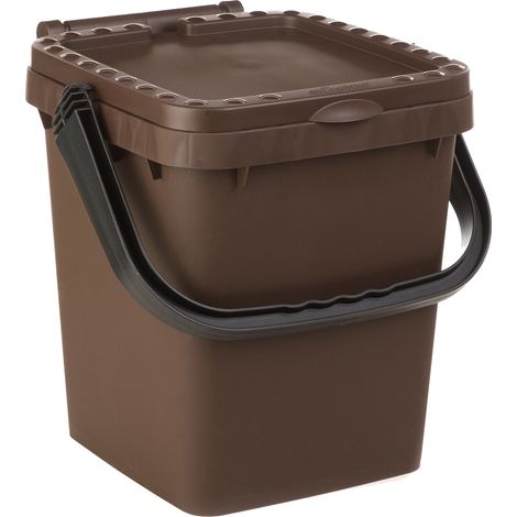 Pattumiera Ecoplus Con Maniglia 10 L Marrone - 12 Pz (1/2)