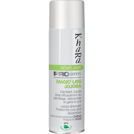 Démêlant pour chiens en spray Magic Liss Jojoba Khara : 500ml