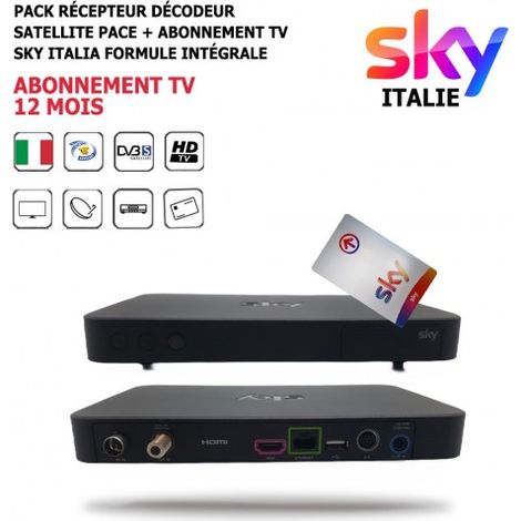 Décodeur Satellite - PACE - SKY - Abonnement 12 mois - 120 chaînes - HD - Hotbird 13°Est (1/5)