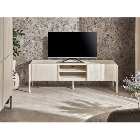 Ares TV-Schrank, Mangoweiß, 160 x 45 x 50 cm. 160 x 45 x 50 cm (1/3)