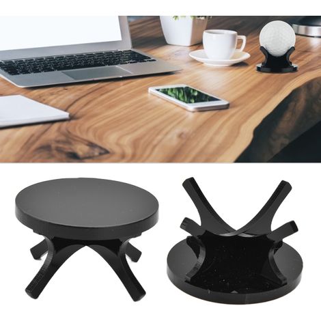 Lot de 2 supports pour balles de tennis/softball/baseball/balle signature/golf (noir) (1/5)