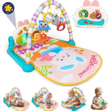 Tapis d'Éveil Bébé avec Piano Musical, Musique, Sons et Lumières (1/5)