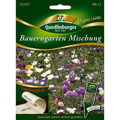 Quedlinburger Bauerngarten Mischung Saatteppich - Blumensamen (1/2)