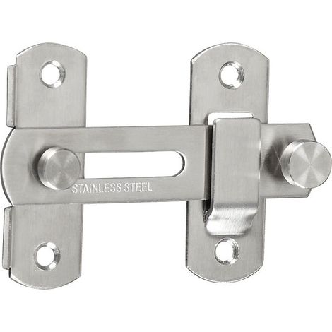 Verrou de porte coulissante, verrou de porte, verrou à bascule, verrou à tension, verrou à pêne avec vis pour