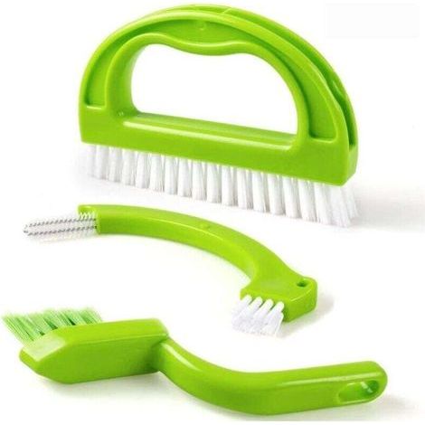 Brosse Nettoyage Joint Carrelage, Brosse Salle de Bain 3 en 1 pour Cuisine Douche Plancher (1/5)