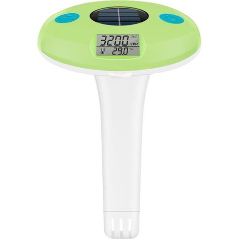Thermomètre à Eau Testeur De Température/sel À Charge Solaire, Affichage Numérique, Testeur D'eau Flottant, Testeur D'eau Salée For Piscine, Aquariums Et Piscines (1/5)