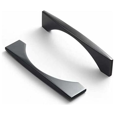8pcs Poignee de Meuble cuisine noir poignée meuble poignée meuble noir en T Bar poignée de porte Hole distance 160mm (1/5)