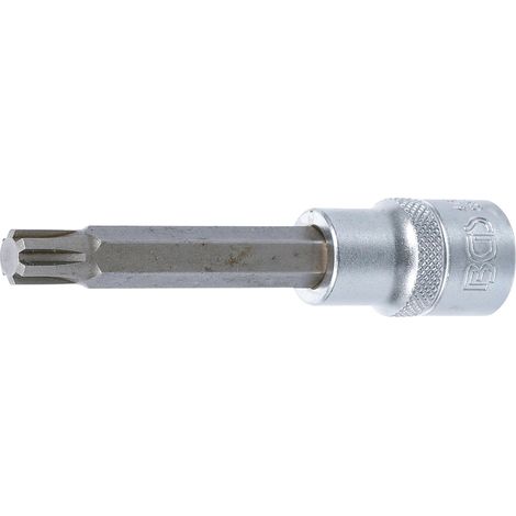 BGS Bit-Einsatz  Longitud 100  mm Accionamiento  Cuadrado interior  12,5 mm  (1/2")  Perfil estriado  (para RIBE)  M10 -  4165 (1/2)
