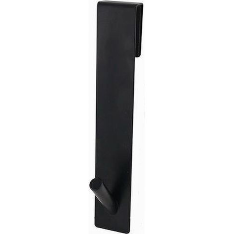 TRADE SHOP - Gancio Per Box Doccia Appendi Asciugamano Accappatoio Bagno 4 X 18 Cm Nero 87770 -