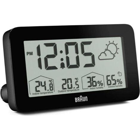 Braun bc 13 b dcf radio weather station black