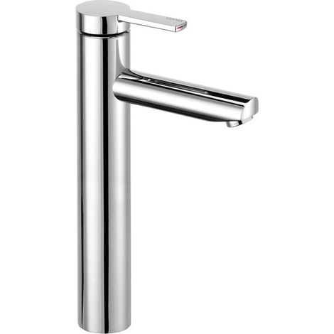 Mezclador monomando de lavabo PLAN BLUE 210 sin vaciador automático, acabado aluminio KEUCO