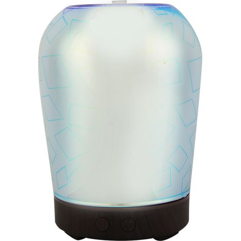 Diffuseur d'huiles essentielles ultrasonique 100ml, humidificateur d'aromathérapie avec veilleuse LED, prise européenne (1/5)