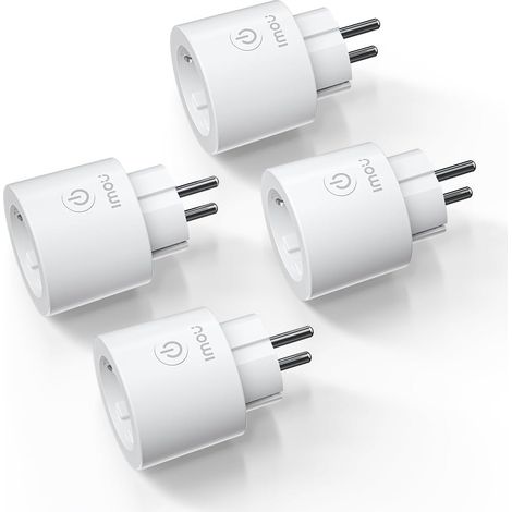 Lot de 4 CE2P Smart Plug, Prise WiFi 16A avec Surveillance d'Énergie Moniteur de Consommation Électrique, Certifié MATTER, Contrôle à Distance par Application, Compatible avec 16A (1/5)