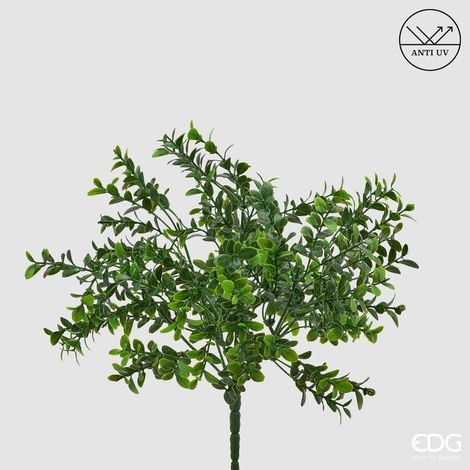 EDG Enzo De Gasperi Bosso Cespuglio Anti-UV H 30 Cm Pianta Artificiale Verde
