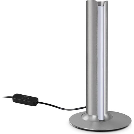 Ideal Lux Lampada da scrivania moderna DORICA 1 luce LED integrato grigio metallo