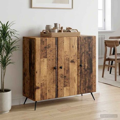 vidaXL Credenza Legno antico 89 x 34,5 x 80 cm Legno ingegnerizzato (1/5)