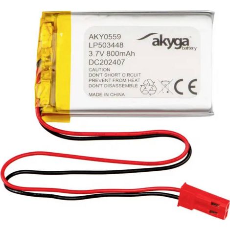 Pacco batteria x Batteria ricaricabile speciale Akyga LP503448 LiPo 3.7 V 800 mAh (1/3)