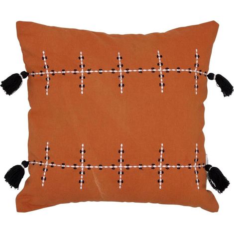 Coussin Déco "Mira" 40x40cm Terracotta