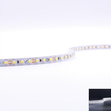 Strip 12V LED Streifen 5M 9,6W/m 120LED/m 8mm - Lichtfarbe: Kaltweiß 6000K - Schutzart: IP20 (1/5)
