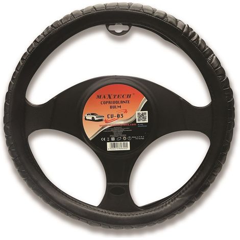 TRADE SHOP - Coprivolante Sterzo Con Fodera Universale Bulm Per Auto Interno Maxtech Cv-03 -