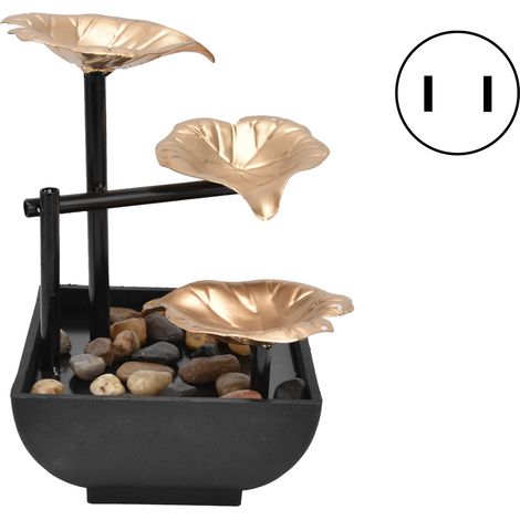 Fontaine de bureau à eau courante, décoration Feng Shui pour maison et bureau, prise américaine 110V (1/5)
