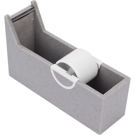 Distributeur portable de ruban adhésif pour extensions de cils, support de coupe-ruban de bureau gris, idéal pour les salons de beauté à domicile. (1/5)