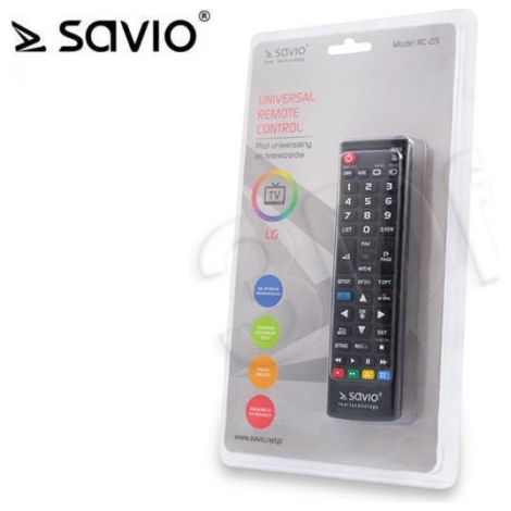 Savio RC-05 do TV LG mando a distancia IR inalámbrico TV, Universal Botones (1/4)