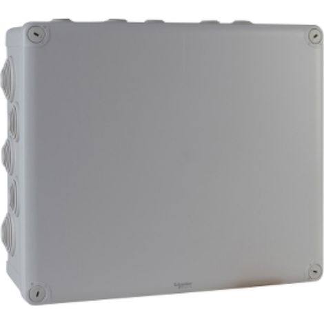 Mureva Box boite de dérivation IP55 + embouts 325x275x120 gris SCHNEIDER ENN05019 (1/2)