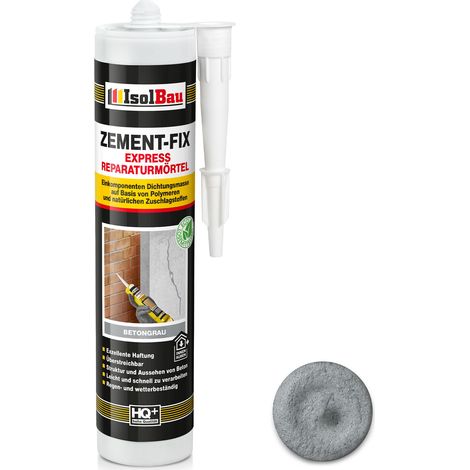Mortero de reparación y sellado para hormigón IsolBau Zement-Fix, color gris, 1 x 300 ml (1/5)