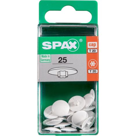 SPAX Kunststoff-Abdeckkappen für T-STAR plus T20, weiß, 25 Stück - 4000002123001 (1/3)