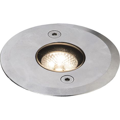 Spot LED encastrable SWITCH Uplight en acier inoxydable AISI316 - 3W 4000K 40° IP68 IK07 pour extérieur - Rossini Illuminazione (1/5)