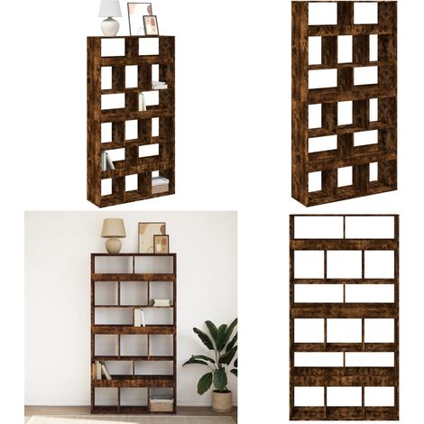 vidaXL Bücherregal Räuchereiche 100x33x187,5 cm Holzwerkstoff (1/5)