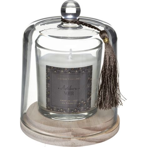 Bougie Parfumée Cloche "Loli" 130g Ambre Noir (1/3)