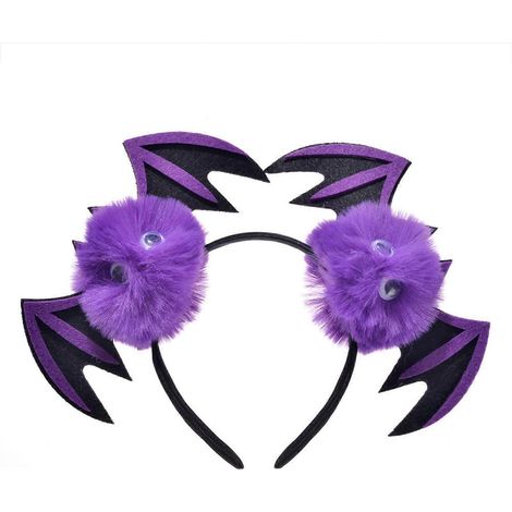 Joli serre-tête en forme d'ailes de chauve-souris pour femme, bandeau maquillage, accessoire pour photos, diffusions en direct et Halloween. (1/4)