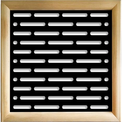 HOT DOG - Moduli Decorativi in Legno e PVC - Colore: nero - Misura: 48x48 cm (1/4)