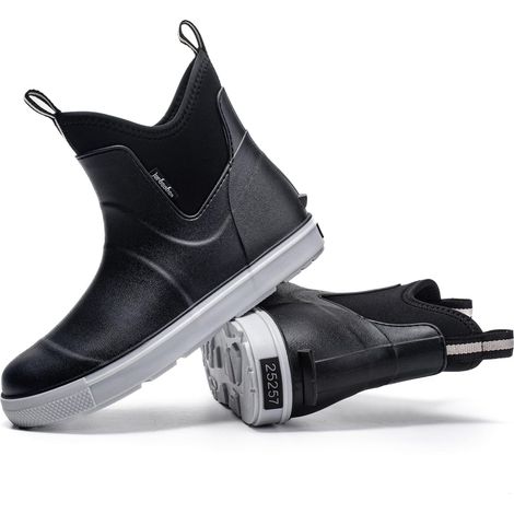 Bottes de Pluie Courte Hommes Imperméable Rain Boots GR.39-45EU  Légères Antidérapant Bottes Caoutchouc  Enfilage Facile  Adhérence Sécurisée  Idéales pour Jardinage, Pêche (1/5)