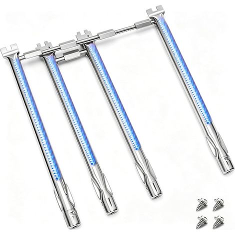 Remplacement de brûleur 45.3cm pour Spirit 330, Spirit 335, brûleur en acier inoxydable 304 pour Spirit E310 s310 e320 e330 s330 LP, 335 LP (avec bouton avant), brûleur pour 69787 (1/5)
