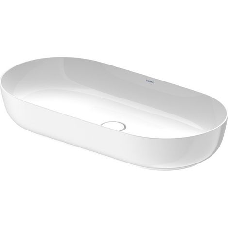 Vasque à poser LUV sans débordement trou B 800x400mm o trouwe