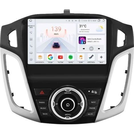 Autoradio, dimensioni del display, lettore video multimediale, compatibile con Ford Focus MK3 2011-2017, S8 (1/2)
