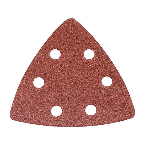 Silverline 10 fogli triangolari a fissaggio strappo 90 mm 120 Grana