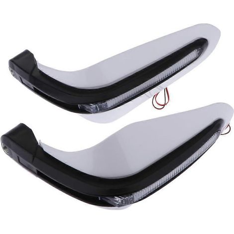 Protège-mains de motocross avec éclairage LED, protection ABS pour moto