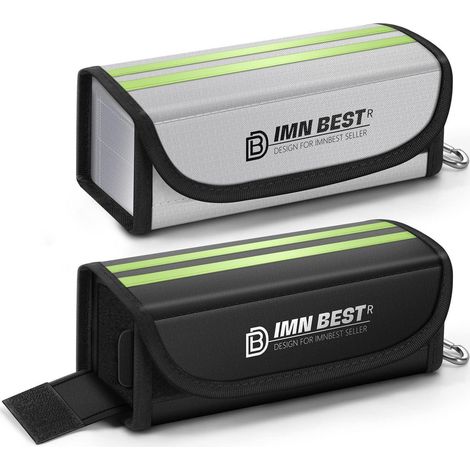 2x Lipo Safe Bag feuerfest für Akkus, mit Ladeöffnung und Karabiner (1/5)