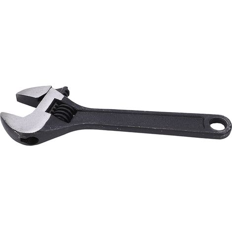 Verstellbarer Schlüsselring aus verzinktem Stahl, Mini-Profi-tragbarer verstellbarer Schraubenschlüssel mit hoher Härte, für Industrie und Haushalt, 10,16 cm (4 Zoll), schwarz. (1/5)